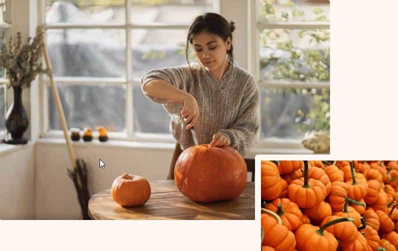 Show two images for context