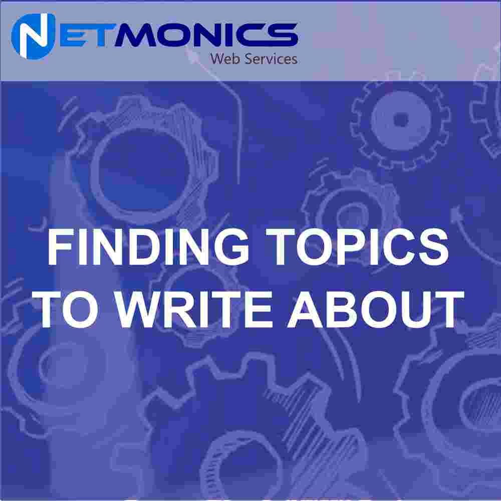 Finding Topics to Write About