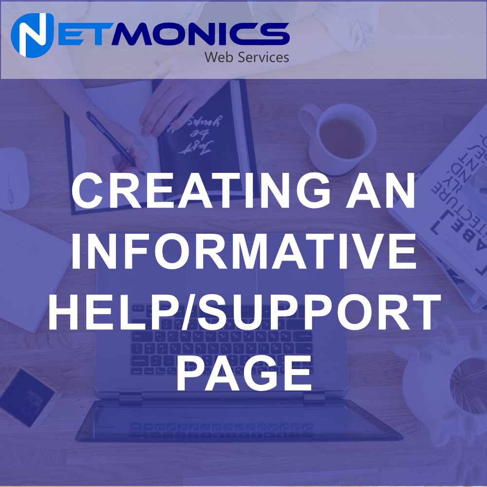 Crafting a Compelling Help/Support Page