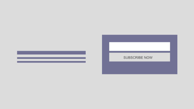 Call to action layout