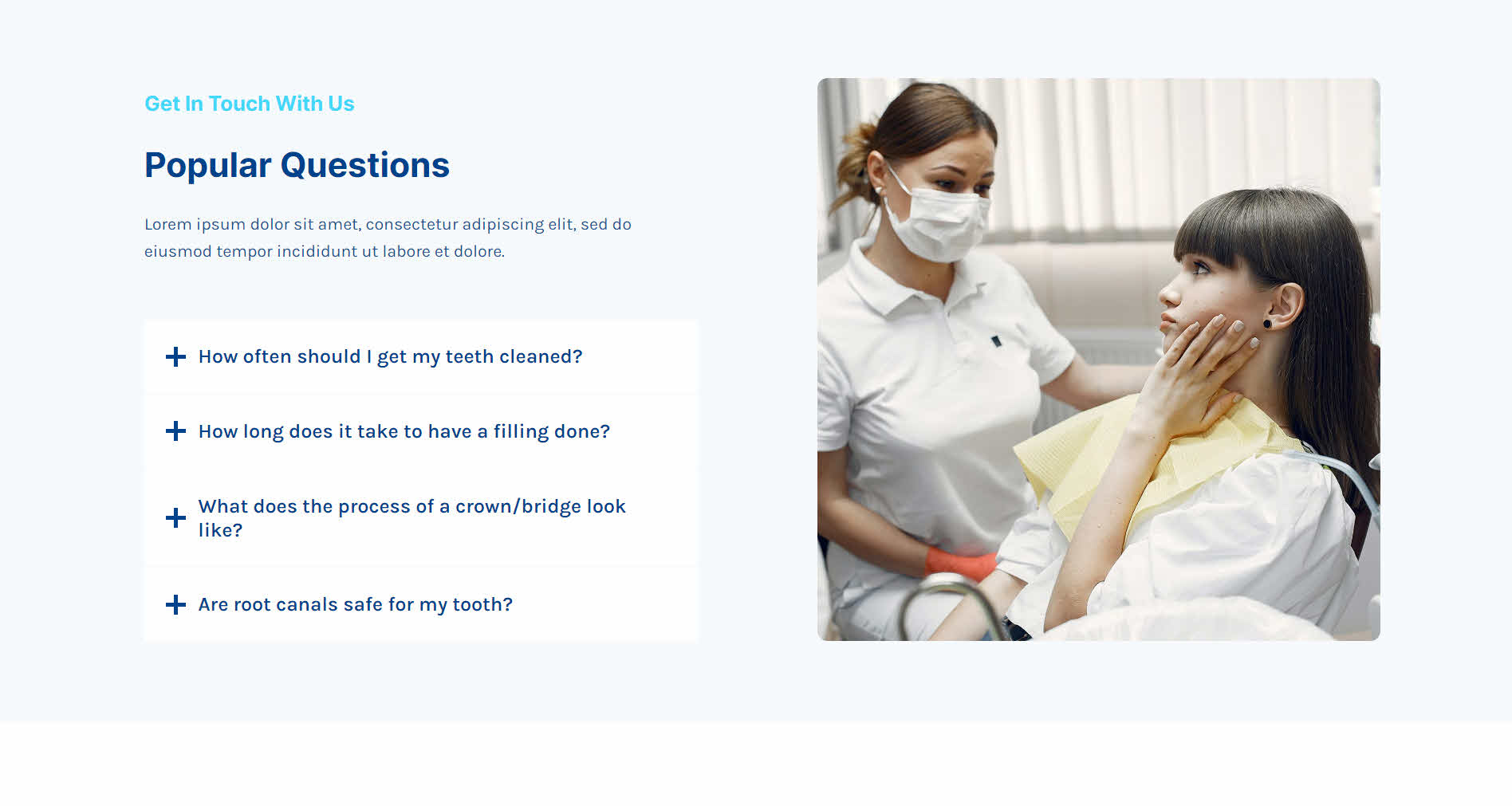 faq sample design for desktop