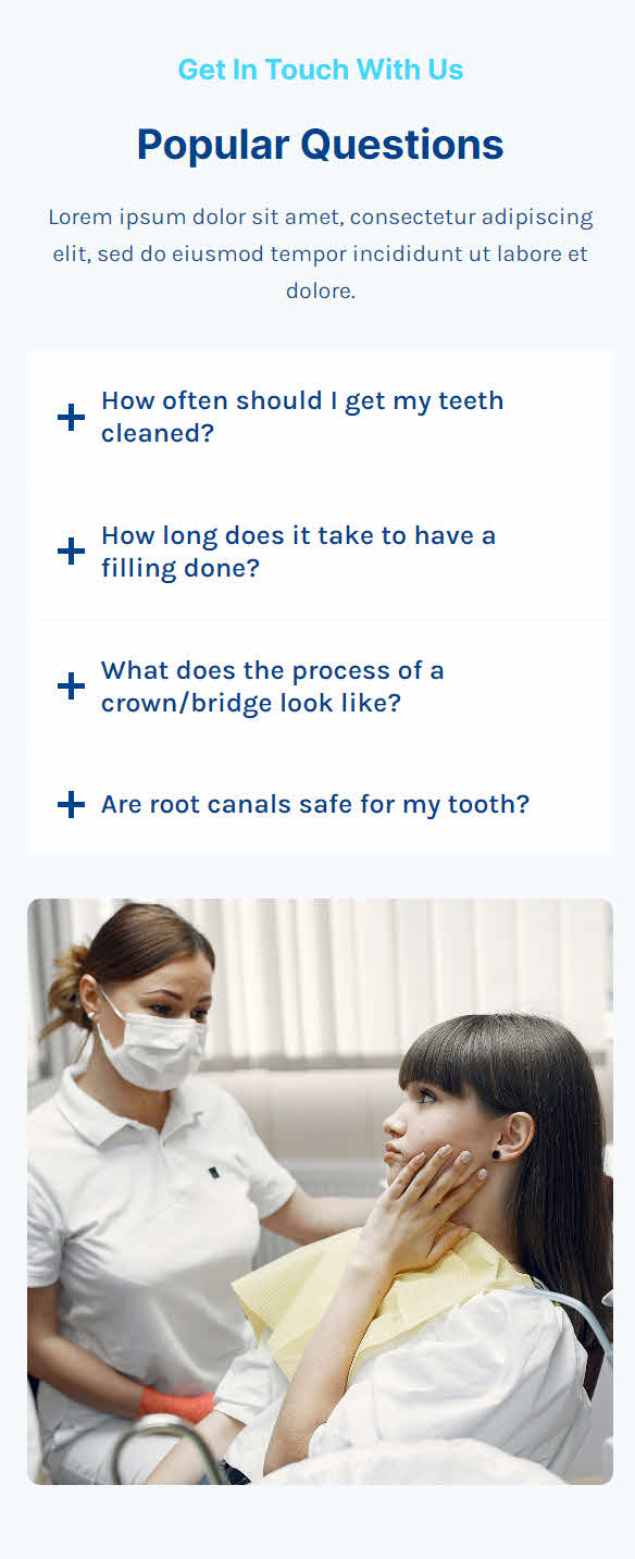 faq sample design for mobile