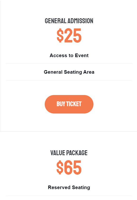 A pricing page section