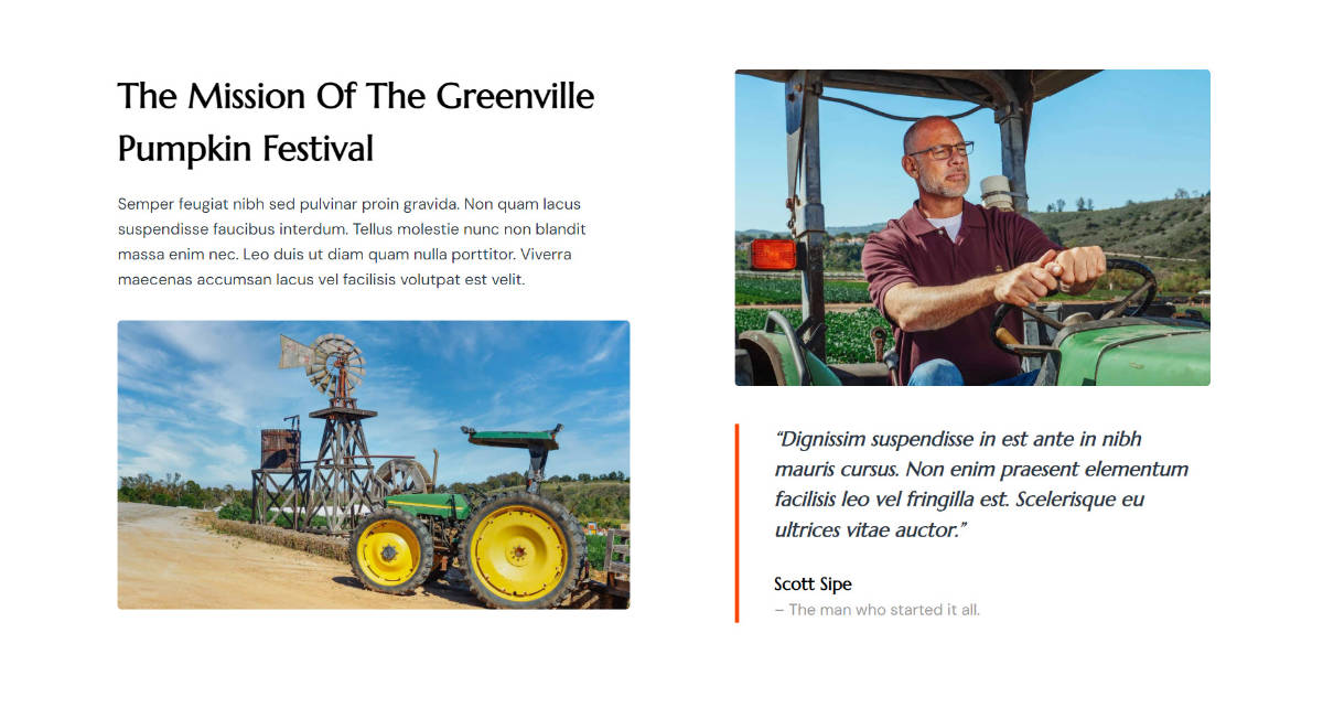 text and images section desktop sized 2