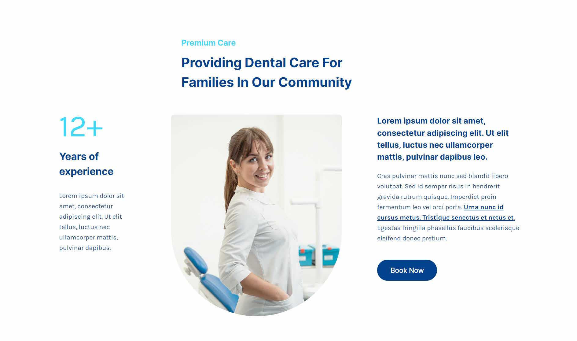 text and images section desktop sized 3