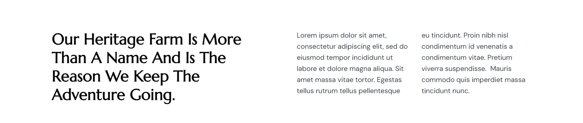 text layout page section