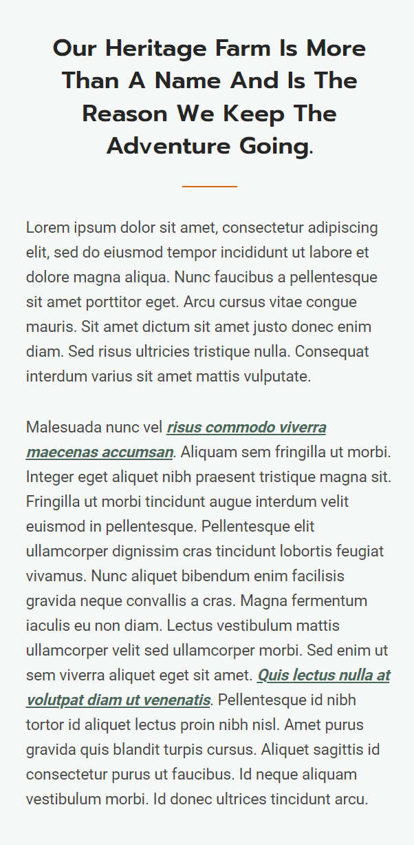 text layout page section